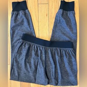 Lululemon Get Ready Jogger Swift Heathered Gray Black Print Size 8